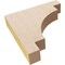 Ekena Millwork 2"W x 10"D x 10"H Thin Mediterranean Rough Cedar Woodgrain TimberThane Corbel, Primed Tan CORUR02X10X10MEDRCPR - alternate 4